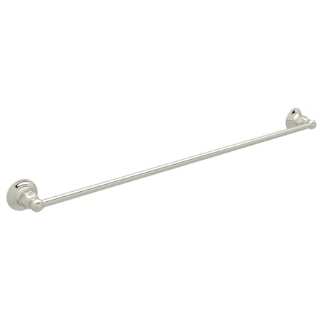 Rohl Italian Bath 30" Single Towel Bar In Polished Nickel ROT1/30PN